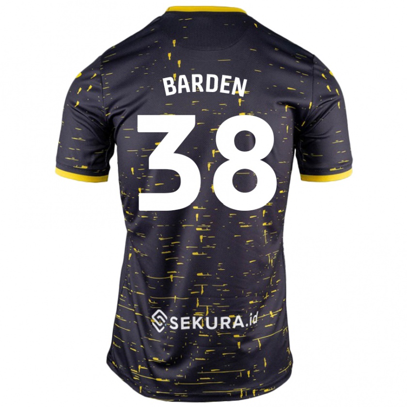 Kandiny Homem Camisola Daniel Barden #38 Amarelo Preto Alternativa 2024/25 Camisa Brasil