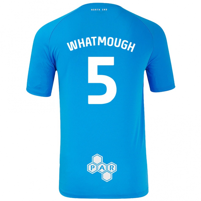 Kandiny Hombre Camiseta Jack Whatmough #5 Azul Cielo 2ª Equipación 2024/25 La Camisa