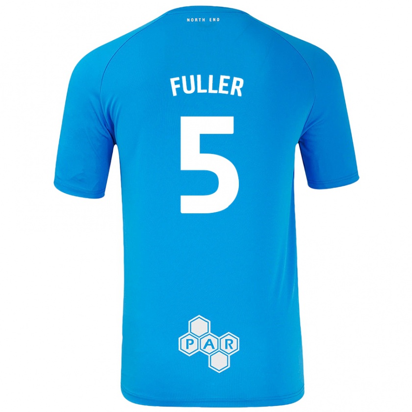 Kandiny Hombre Camiseta Olivia Fuller #5 Azul Cielo 2ª Equipación 2024/25 La Camisa