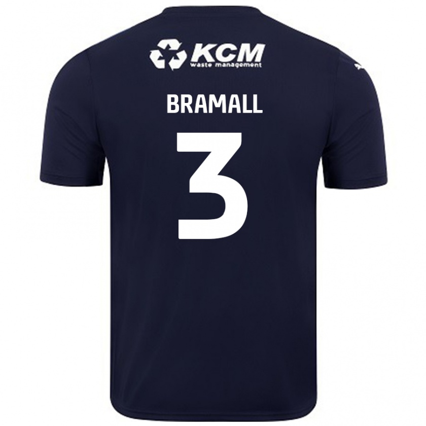 Kandiny Hombre Camiseta Cohen Bramall #3 Azul Marino 2ª Equipación 2024/25 La Camisa