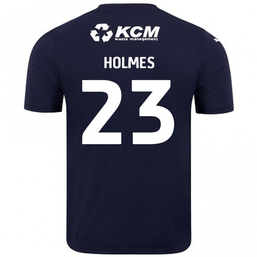 Kandiny Uomo Maglia Jack Holmes #23 Blu Navy Kit Gara Away 2024/25 Maglietta