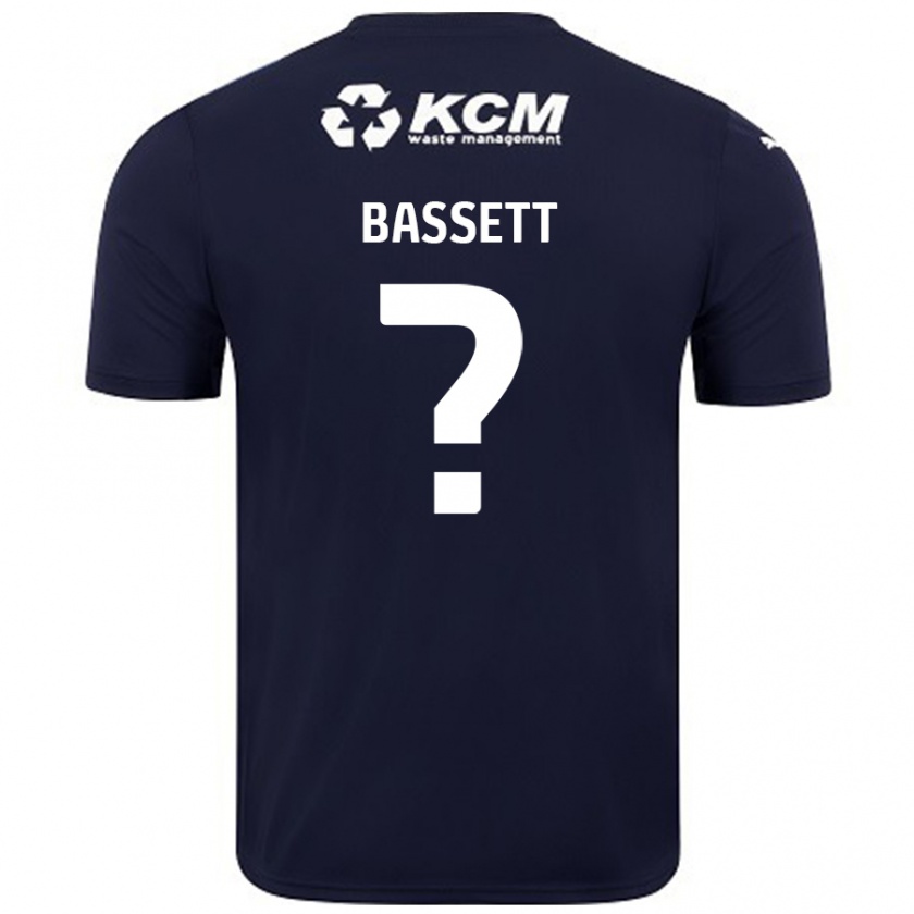 Kandiny Homem Camisola Bassett #0 Azul Marinho Alternativa 2024/25 Camisa Brasil