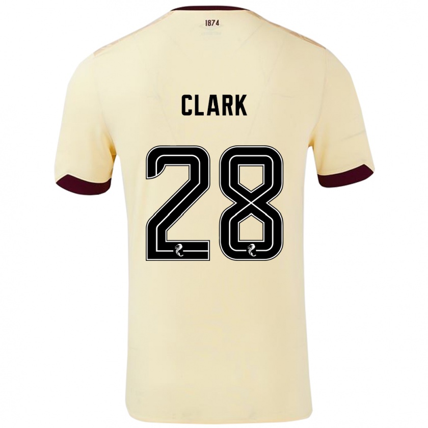 Kandiny Heren Zander Clark #28 Crème Bordeauxrood Uitshirt Uittenue 2024/25 T-Shirt België