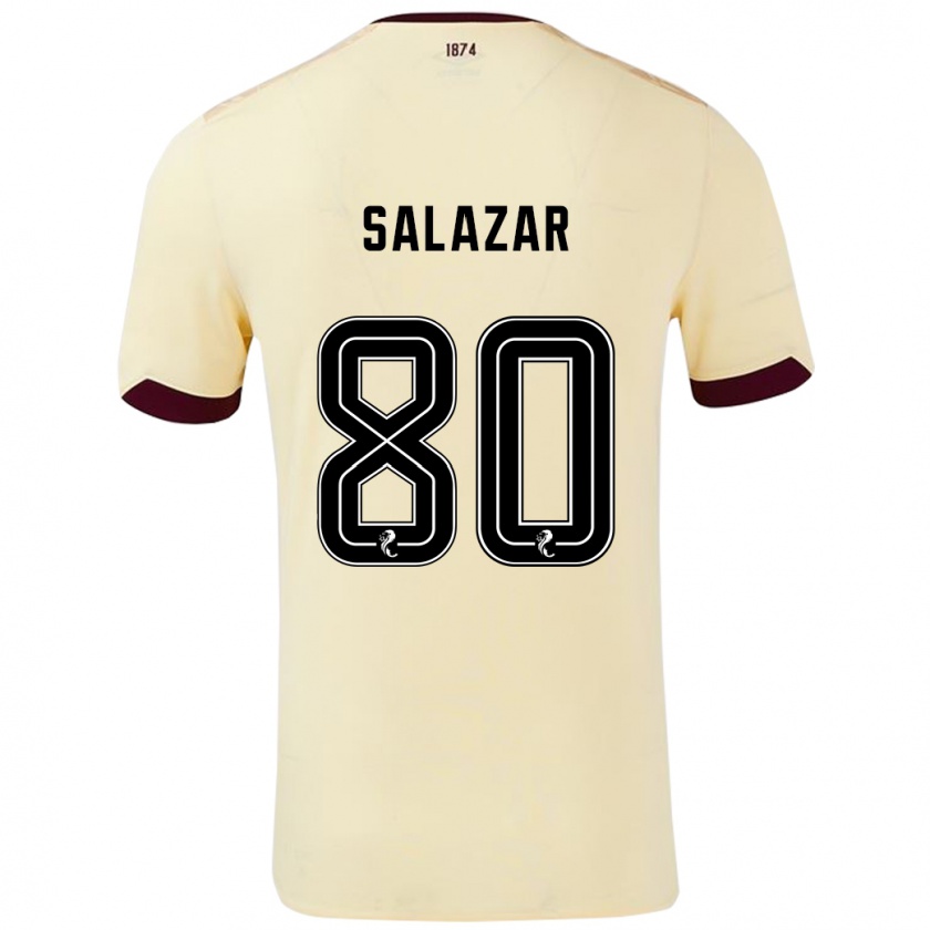 Kandiny Heren Andrés Salazar #80 Crème Bordeauxrood Uitshirt Uittenue 2024/25 T-Shirt België