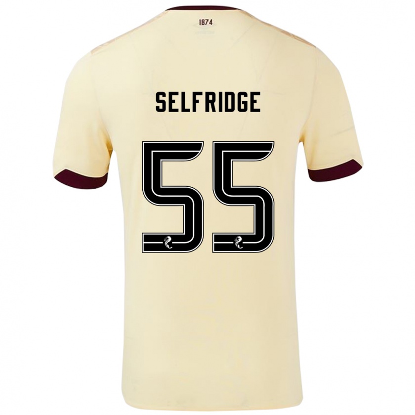 KandinyメンズLouis Selfridge#55クリームバーガンディアウェイシャツ2024/25ジャージーユニフォーム