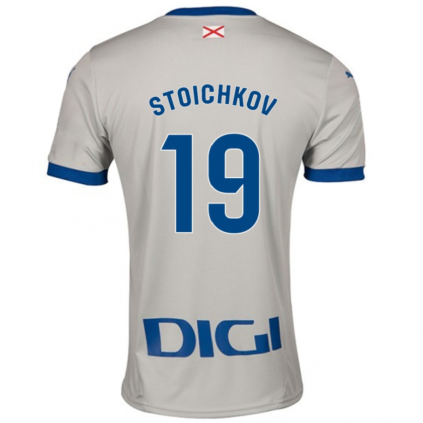 Kandiny Hombre Camiseta Stoichkov #19 Gris Claro 2ª Equipación 2024/25 La Camisa México