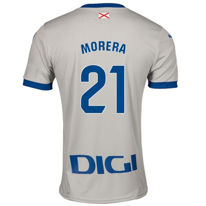 Kandiny Hombre Camiseta Carla Morera #21 Gris Claro 2ª Equipación 2024/25 La Camisa México