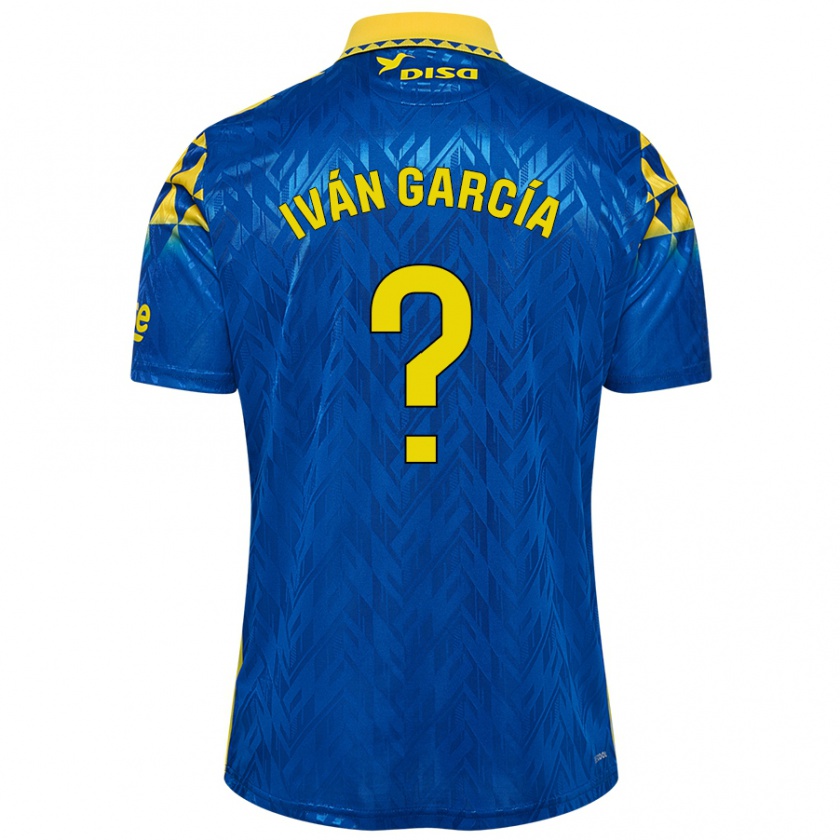 Kandiny Homem Camisola Iván García #0 Amarelo Azul Alternativa 2024/25 Camisa Brasil