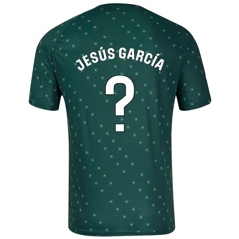 Kandiny Uomo Maglia Jesús García #0 Verde Scuro Kit Gara Away 2024/25 Maglietta