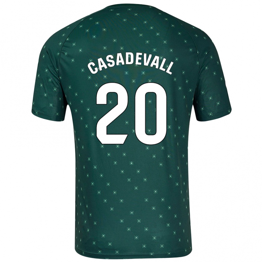 Kandiny Uomo Maglia Marçal Casadevall #20 Verde Scuro Kit Gara Away 2024/25 Maglietta