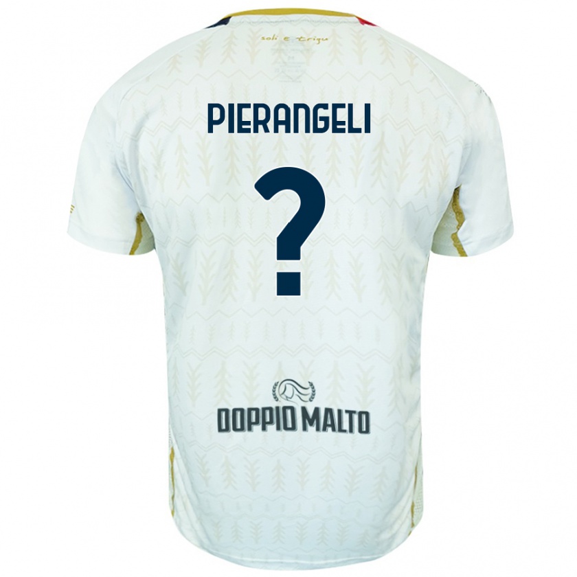 Kandiny Hombre Camiseta Luis Pierangeli #0 Blanco 2ª Equipación 2024/25 La Camisa