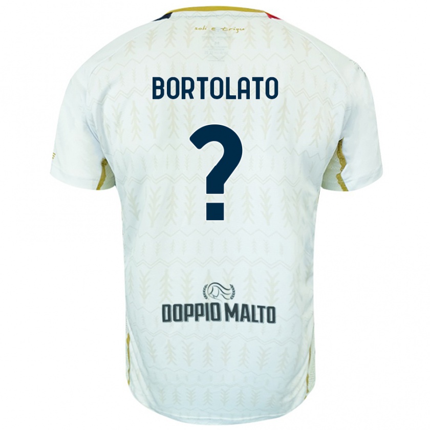 Kandiny Hombre Camiseta Filippo Bortolato #0 Blanco 2ª Equipación 2024/25 La Camisa