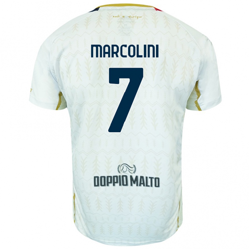 Kandiny Herren Diego Marcolini #7 Weiß Auswärtstrikot Trikot 2024/25 T-Shirt Österreich