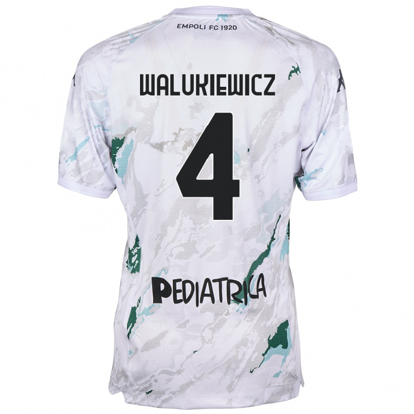 Kandiny Herren Sebastian Walukiewicz #4 Grau Auswärtstrikot Trikot 2024/25 T-Shirt Österreich