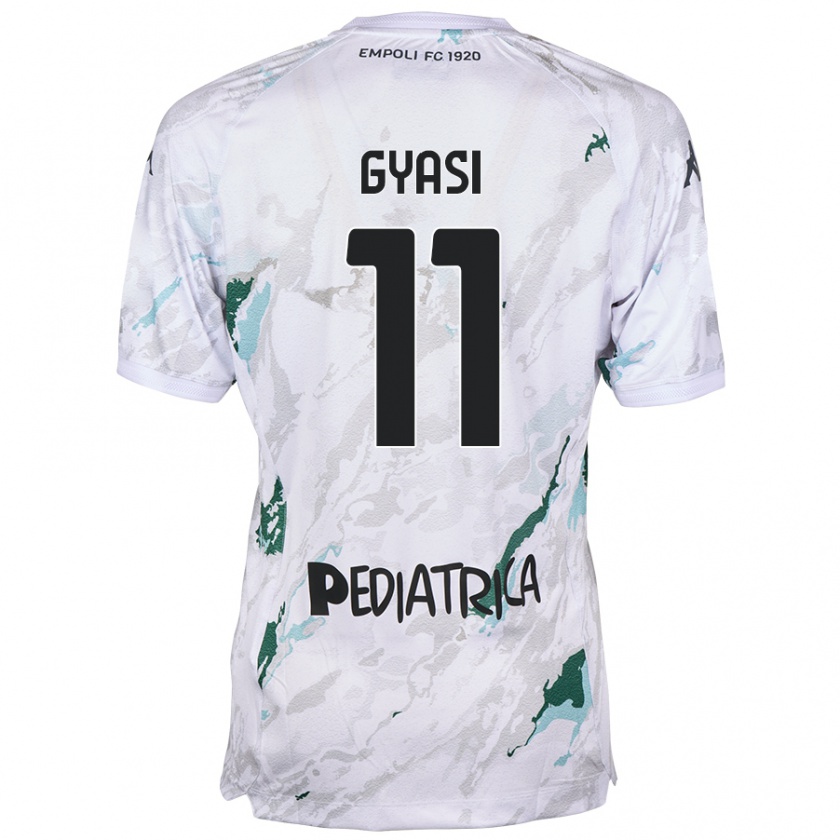 Kandiny Herren Emmanuel Gyasi #11 Grau Auswärtstrikot Trikot 2024/25 T-Shirt Österreich