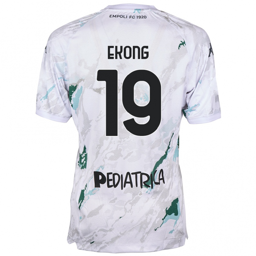 Kandiny Heren Emmanuel Ekong #19 Grijs Uitshirt Uittenue 2024/25 T-Shirt België