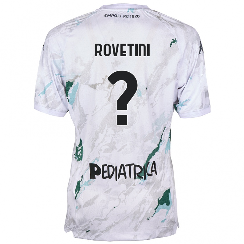 Kandiny Hombre Camiseta Alessandro Rovetini #0 Gris 2ª Equipación 2024/25 La Camisa