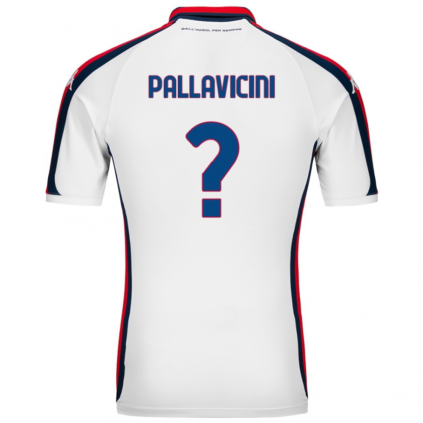 Kandiny Hombre Camiseta Matteo Pallavicini #0 Blanco 2ª Equipación 2024/25 La Camisa México