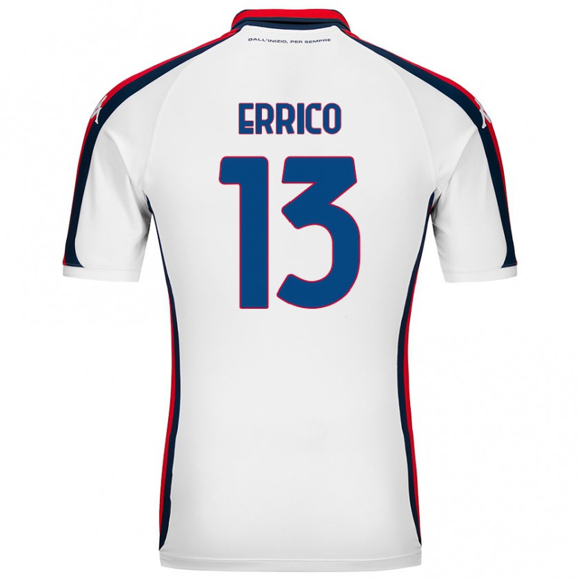 Kandiny Uomo Maglia Emma Errico #13 Bianco Kit Gara Away 2024/25 Maglietta