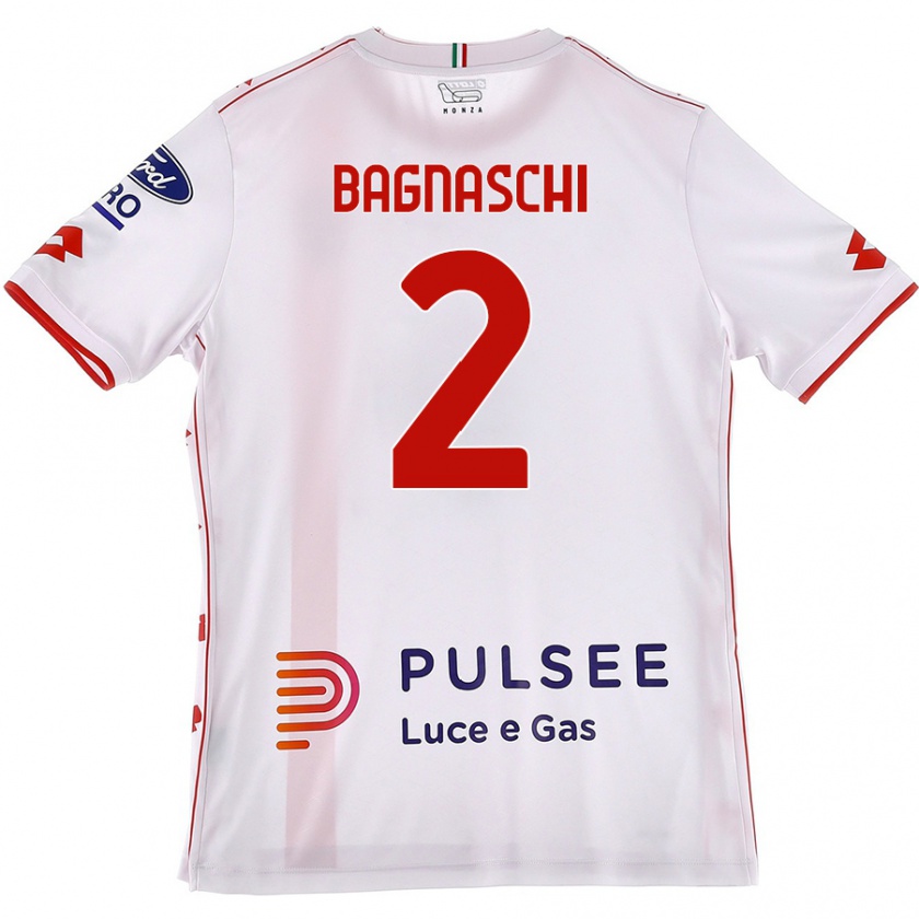 Kandiny Herren Alessandro Bagnaschi #2 Weiß Rot Auswärtstrikot Trikot 2024/25 T-Shirt Österreich