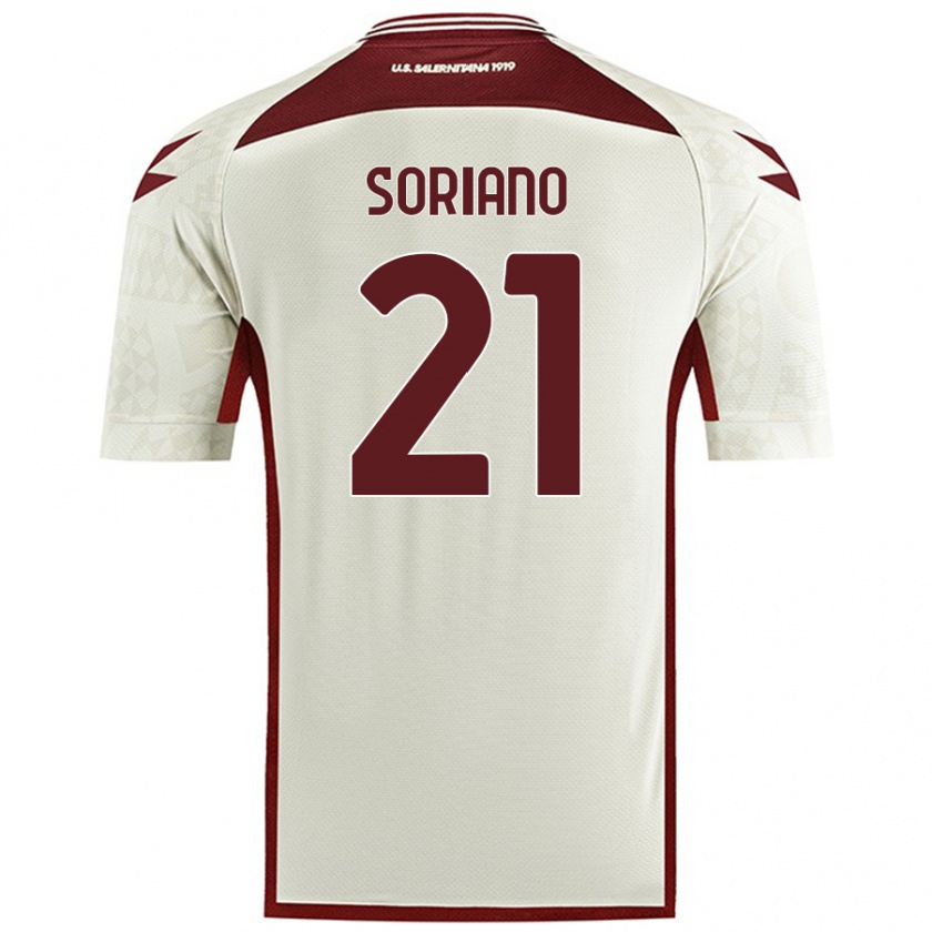 Kandiny Herren Roberto Soriano #21 Cremefarben Auswärtstrikot Trikot 2024/25 T-Shirt Österreich