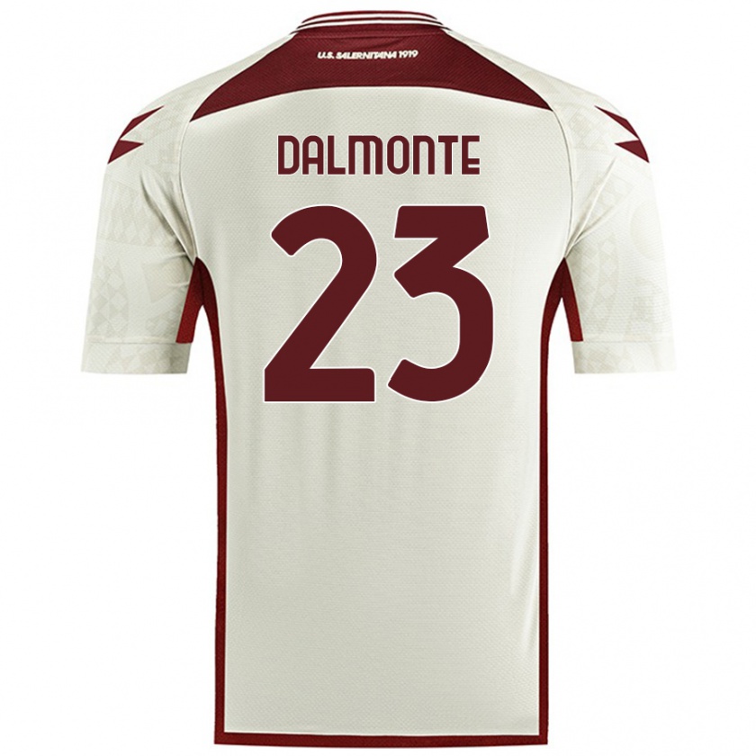 Kandiny Herren Nicola Dalmonte #23 Cremefarben Auswärtstrikot Trikot 2024/25 T-Shirt Österreich