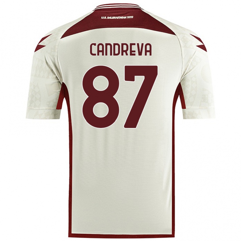 Kandiny Herren Antonio Candreva #87 Cremefarben Auswärtstrikot Trikot 2024/25 T-Shirt Österreich