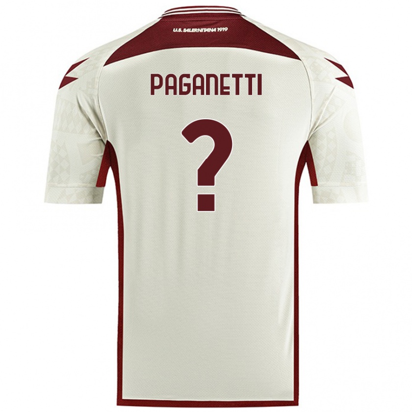 Kandiny Homem Camisola Giacomo Paganetti #0 Cor Do Creme Alternativa 2024/25 Camisa Brasil