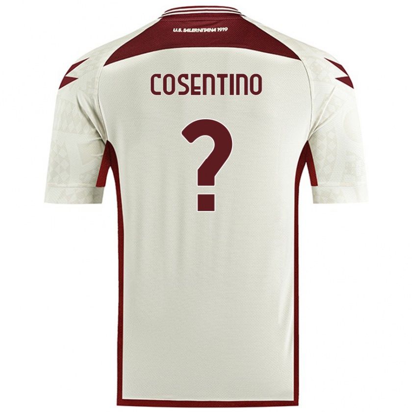 Kandiny Herren Aldo Cosentino #0 Cremefarben Auswärtstrikot Trikot 2024/25 T-Shirt Österreich