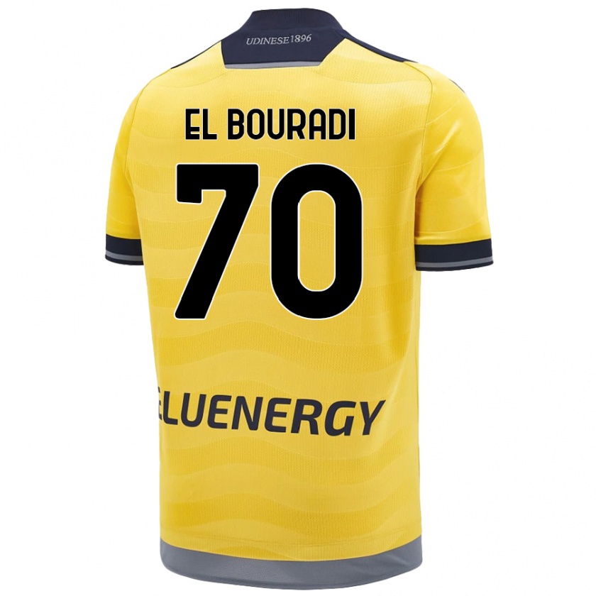 Kandiny Heren Walid El Bouradi #70 Goud Uitshirt Uittenue 2024/25 T-Shirt België