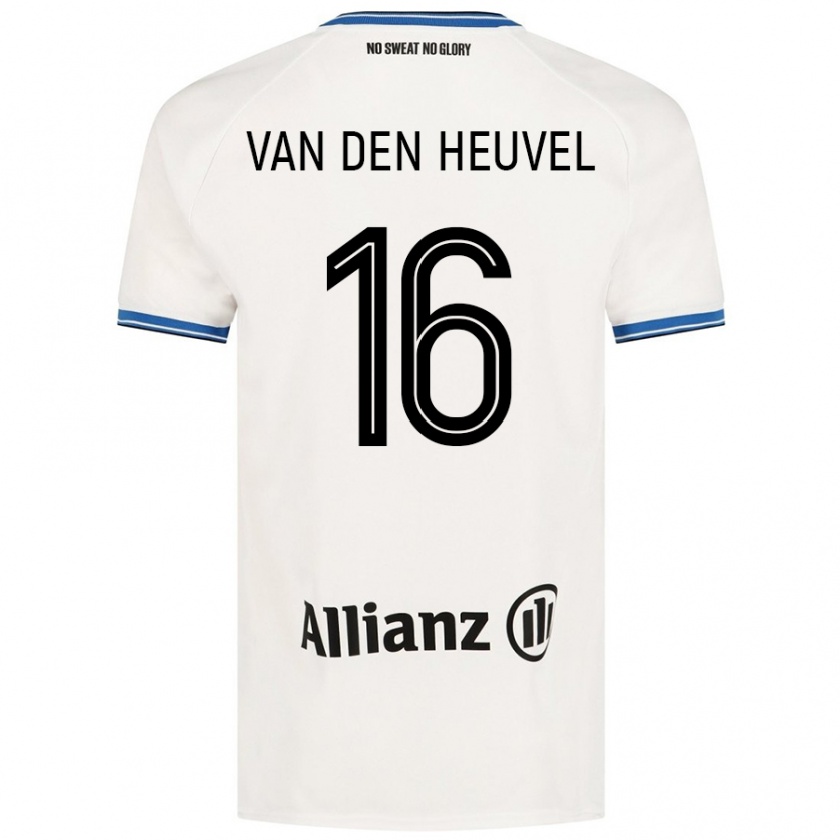 Kandiny Uomo Maglia Dani Van Den Heuvel #16 Bianco Kit Gara Away 2024/25 Maglietta