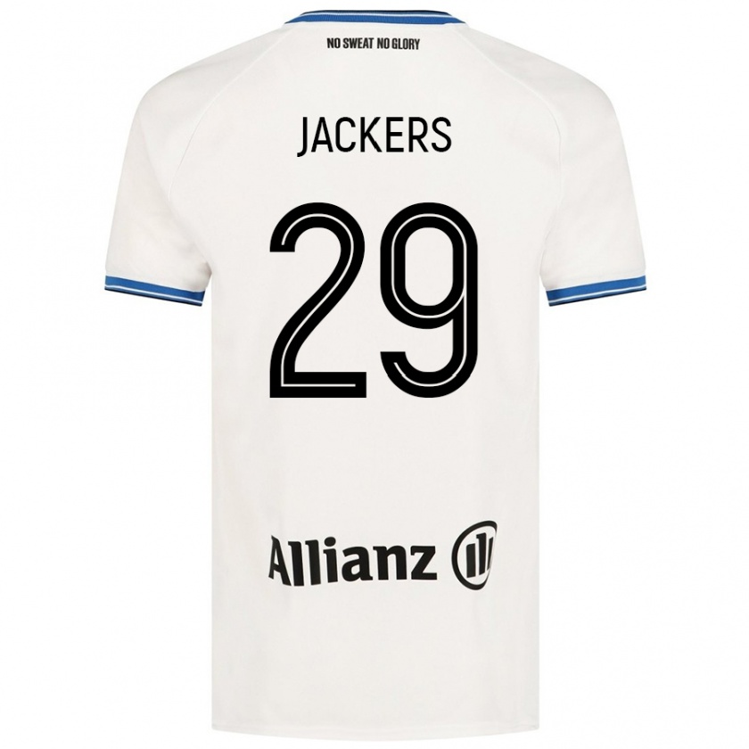 Kandiny Herren Nordin Jackers #29 Weiß Auswärtstrikot Trikot 2024/25 T-Shirt Österreich