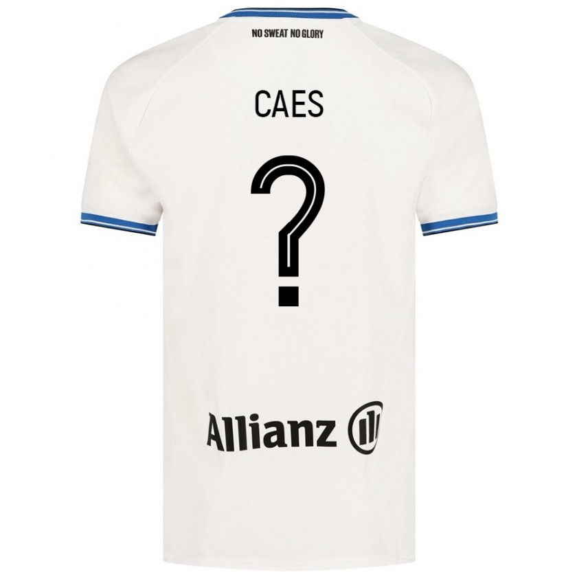 Kandiny Uomo Maglia Jippe Caes #0 Bianco Kit Gara Away 2024/25 Maglietta