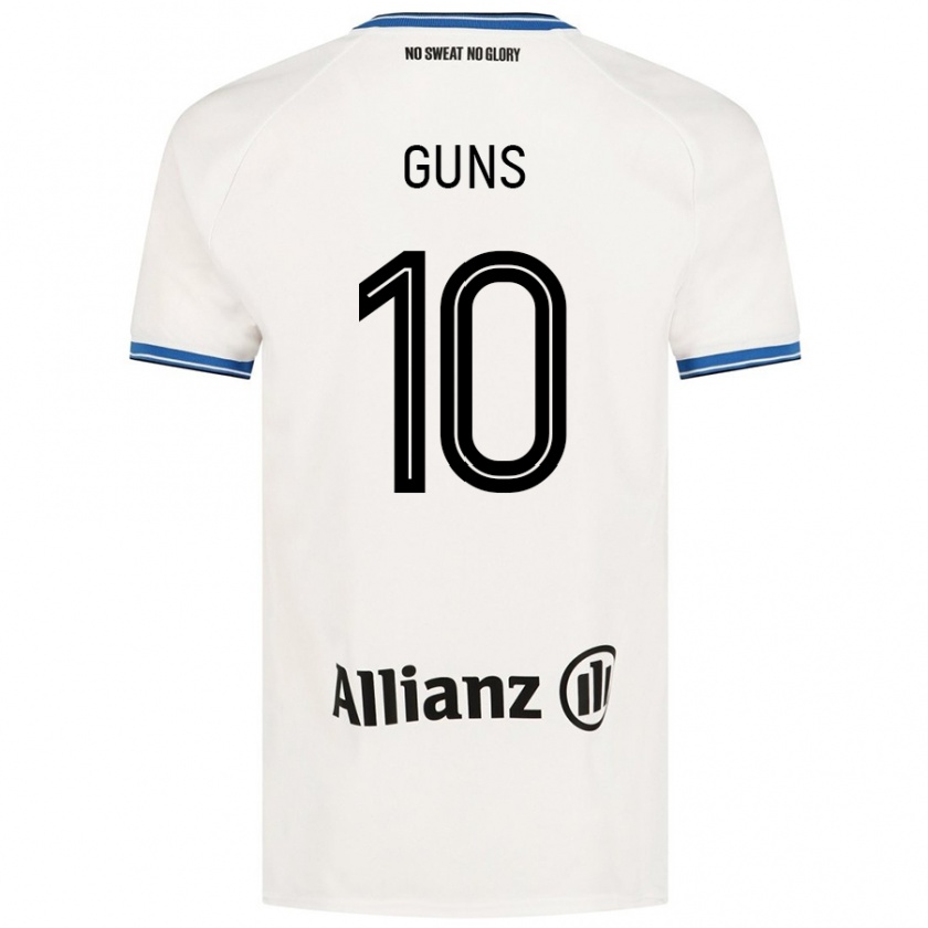 Kandiny Uomo Maglia Celien Guns #10 Bianco Kit Gara Away 2024/25 Maglietta