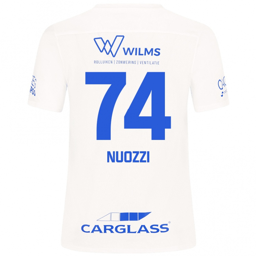 Kandiny Herren Cédric Nuozzi #74 Weiß Auswärtstrikot Trikot 2024/25 T-Shirt Österreich