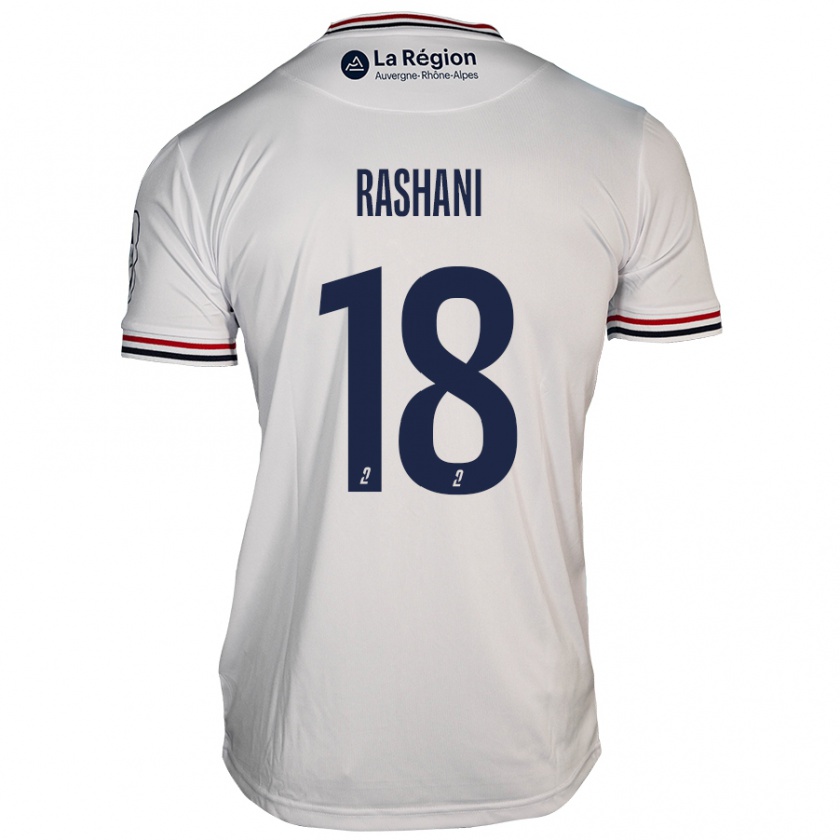 Kandiny Heren Elbasan Rashani #18 Wit Uitshirt Uittenue 2024/25 T-Shirt België