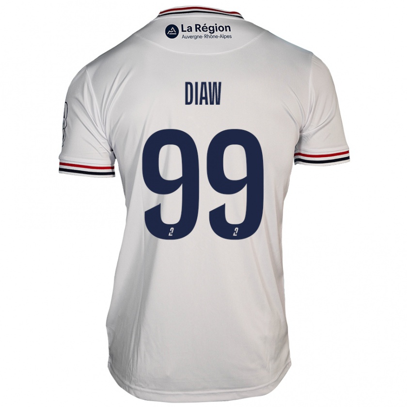 Kandiny Heren Mory Diaw #99 Wit Uitshirt Uittenue 2024/25 T-Shirt België