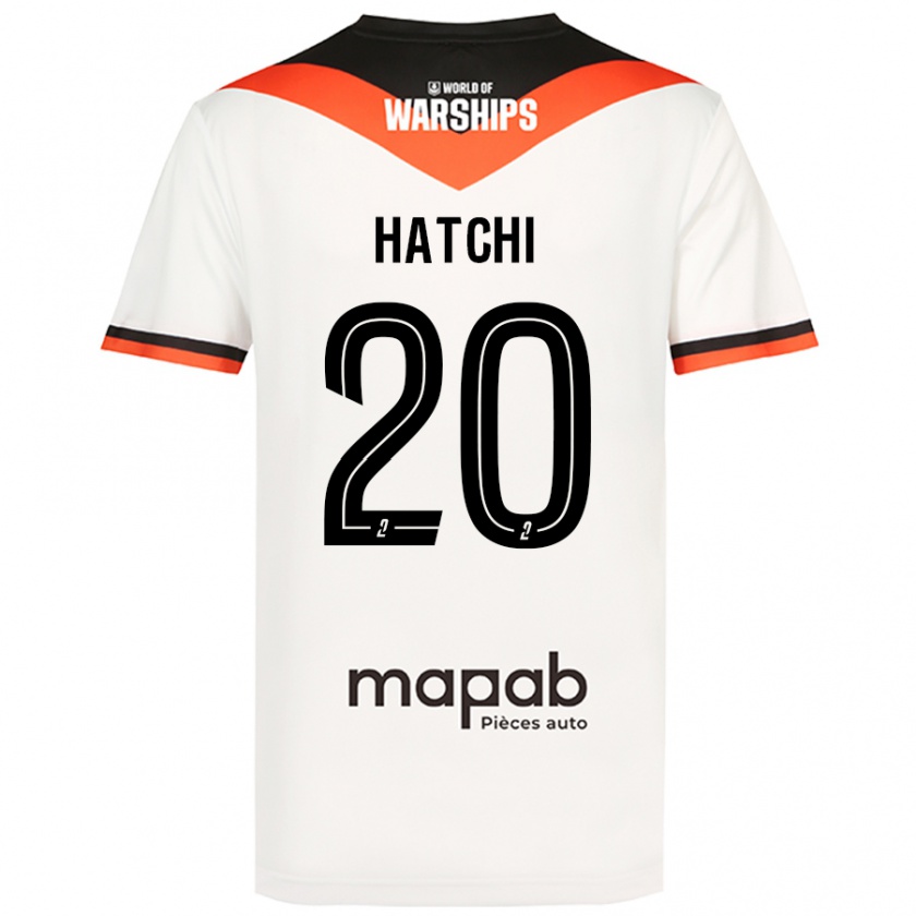 Kandiny Hombre Camiseta Jérémy Hatchi #20 Blanco 2ª Equipación 2024/25 La Camisa