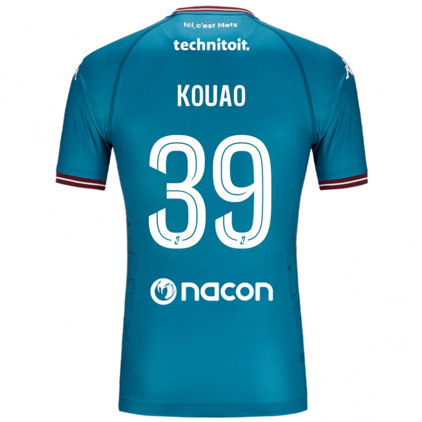 Kandiny Uomo Maglia Koffi Kouao #39 Blu Petrolio Kit Gara Away 2024/25 Maglietta