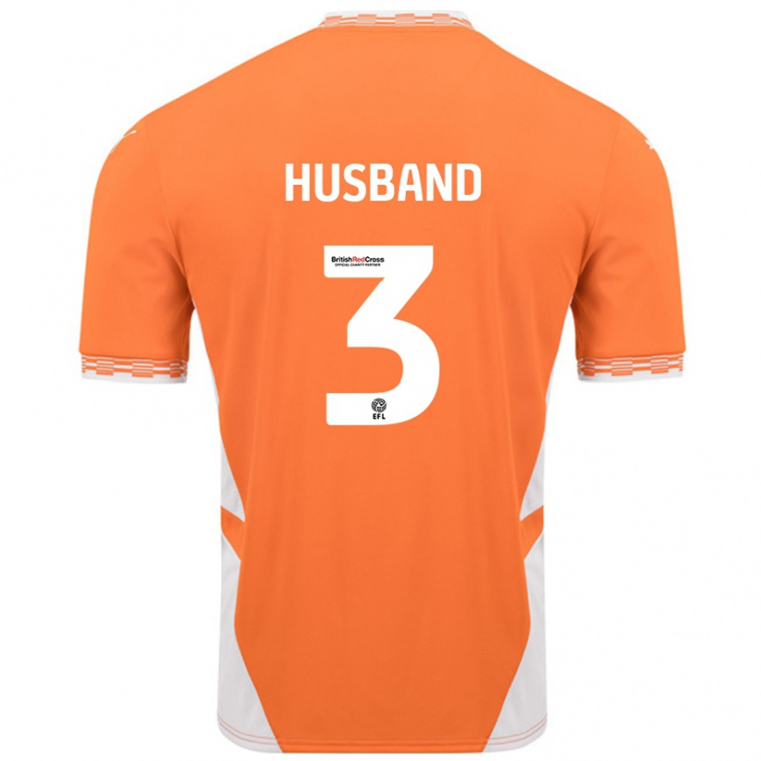 Kandiny Mulher Camisola James Husband #3 Branco Laranja Principal 2024/25 Camisa Brasil