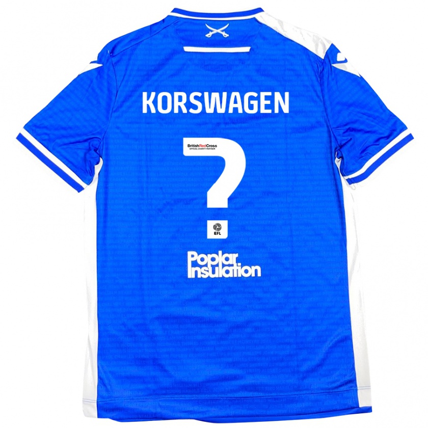 Kandiny Damen Mattijis Korswagen #0 Blau Weiß Heimtrikot Trikot 2024/25 T-Shirt Österreich