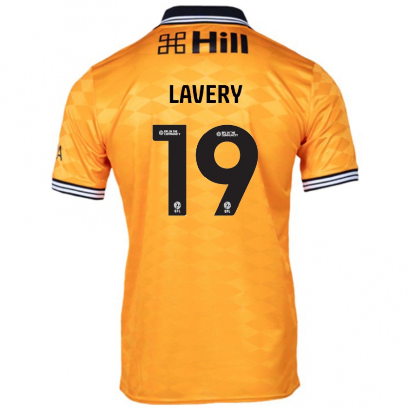 Kandiny Mulher Camisola Shayne Lavery #19 Laranja Principal 2024/25 Camisa Brasil