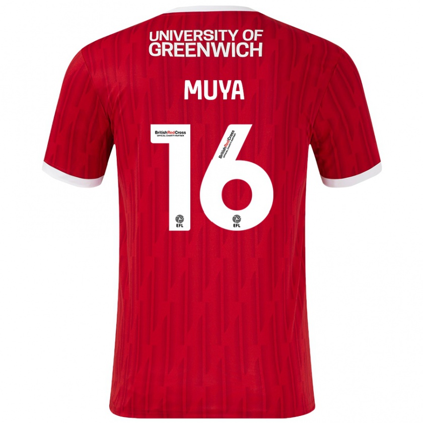 Kandiny Mujer Camiseta Karin Muya #16 Rojo Blanco 1ª Equipación 2024/25 La Camisa