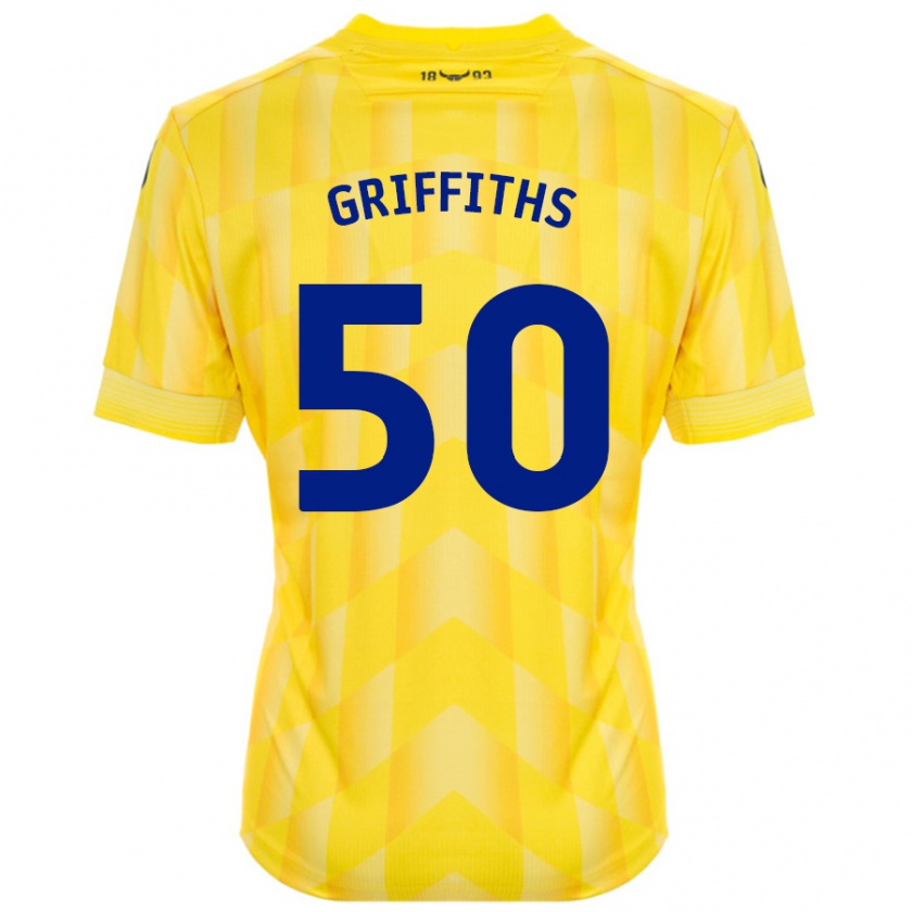 Kandiny Dames Louis Griffiths #50 Geel Thuisshirt Thuistenue 2024/25 T-Shirt België