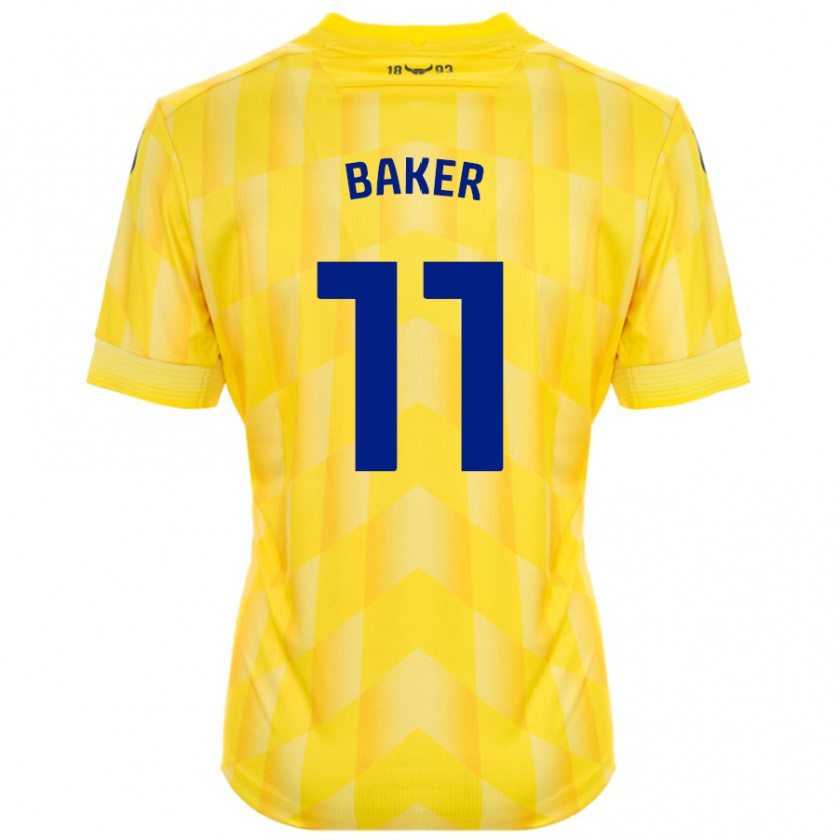 Kandiny Mujer Camiseta Sophie Baker #11 Amarillo 1ª Equipación 2024/25 La Camisa