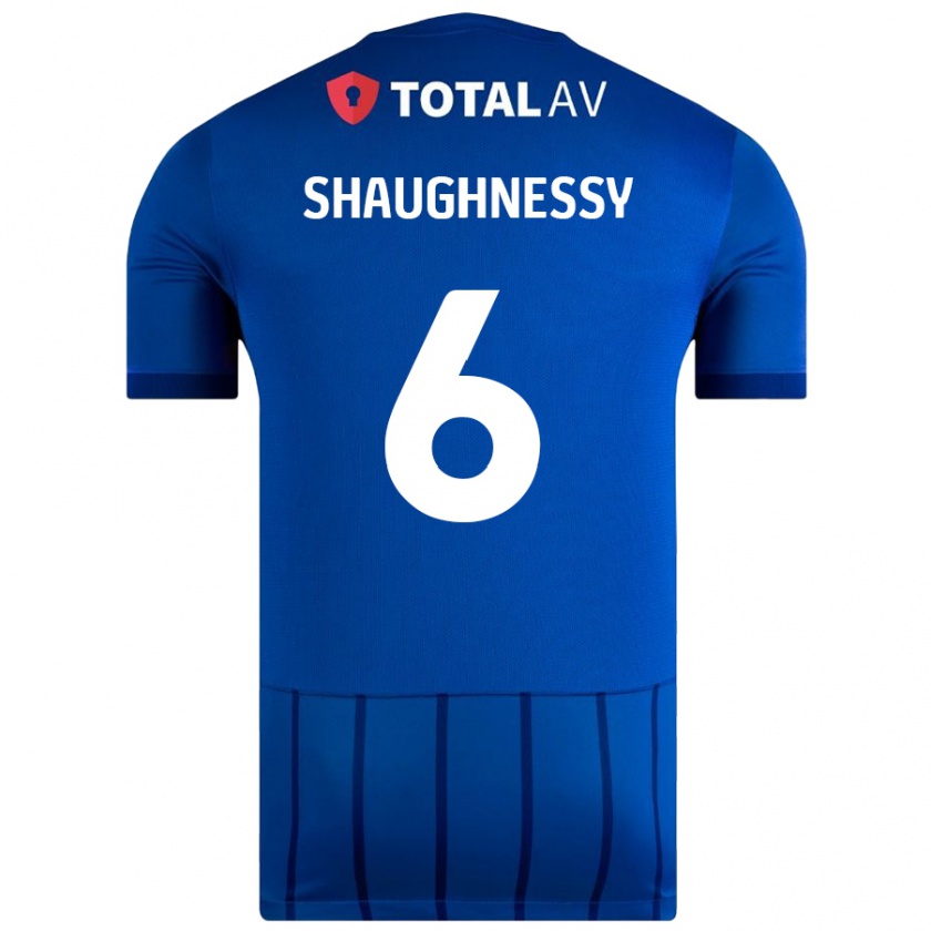 Kandiny Donna Maglia Conor Shaughnessy #6 Blu Kit Gara Home 2024/25 Maglietta