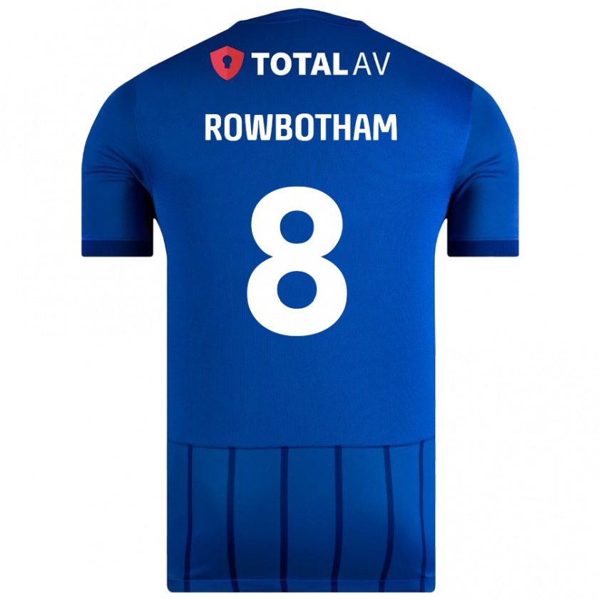 Kandiny Donna Maglia Ava Rowbotham #8 Blu Kit Gara Home 2024/25 Maglietta