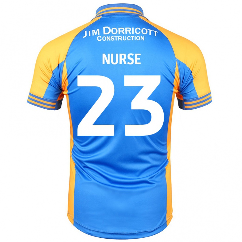 Kandiny Dames George Nurse #23 Blauw Amber Thuisshirt Thuistenue 2024/25 T-Shirt België