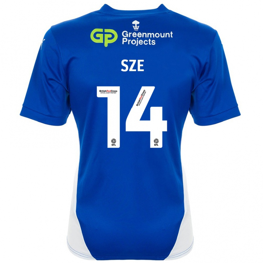 Kandiny Damen Chris Sze #14 Blau Weiß Heimtrikot Trikot 2024/25 T-Shirt Österreich