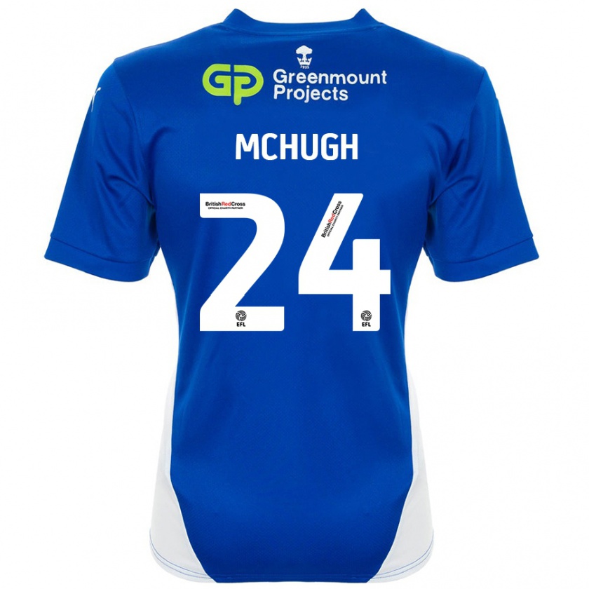 Kandiny Dames Harry Mchugh #24 Blauw Wit Thuisshirt Thuistenue 2024/25 T-Shirt België